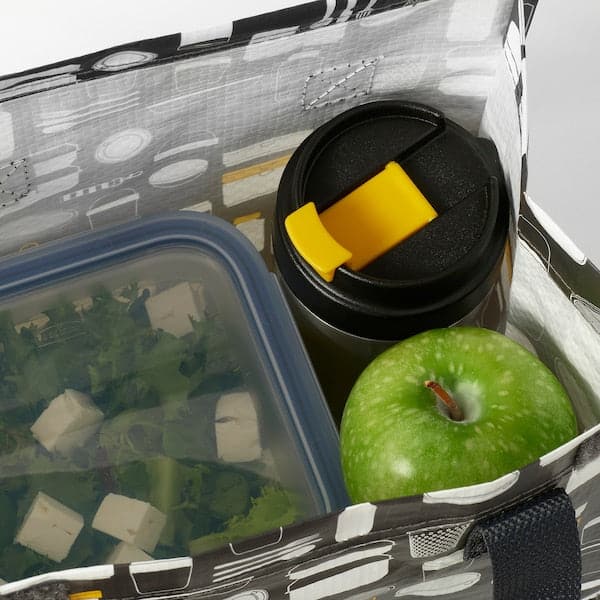 Ikea ENVÄLDIG - Insulated travel mug, stainless steel/black, 35 cl