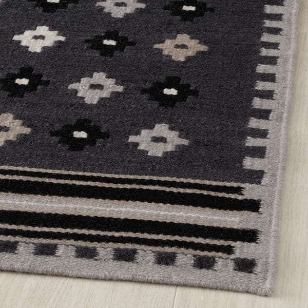 Ikea EREMITGRÖEN - Carpet, flatweave, dark grey, , 170x240 cm