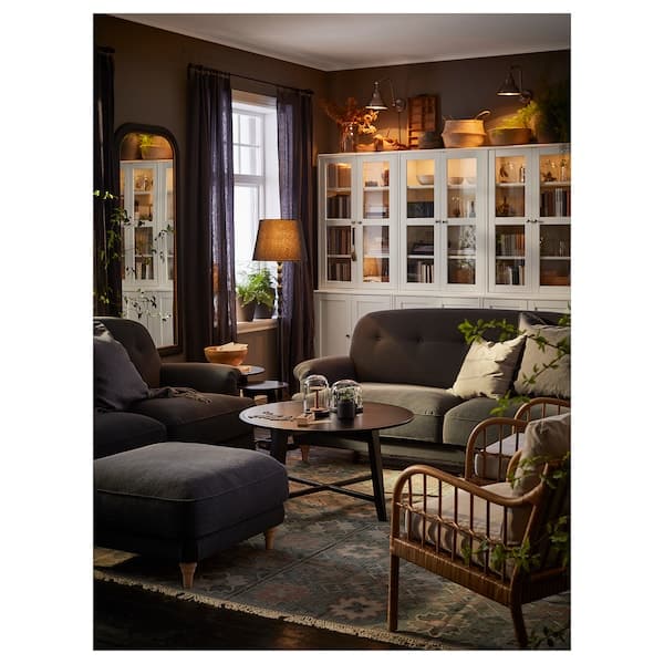 Ikea ESSEBODA - Footstool, Knäbäck / birch anthracite ,