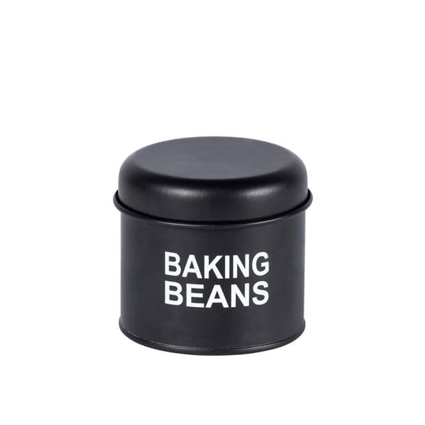 Casa BAKERY Black and white ceramic beans H 9 cm - Ø 9 cm