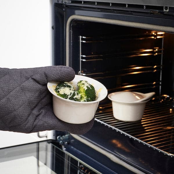 Ikea FÄRGKLAR - Pyrex dish with lid, beige gloss, 0.2 l price includes 2 pieces