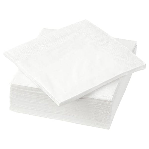 FANTASTISK - Paper napkin, white, 24x24 cm
