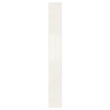 FARDAL door with hinges, high-gloss white, 25x195 cm