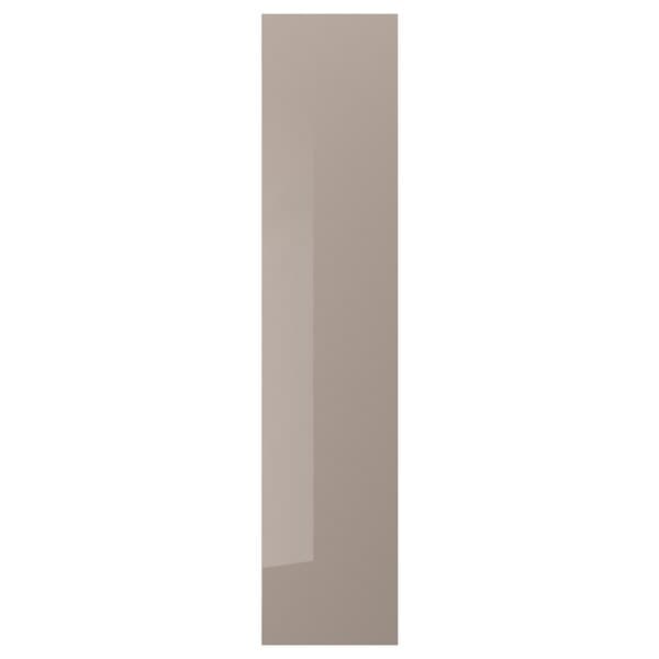 FARDAL door, high-gloss dark beige, 50x229 cm