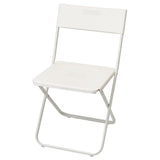 FEJAN chair, outdoor, foldable white, 44x89x42 cm