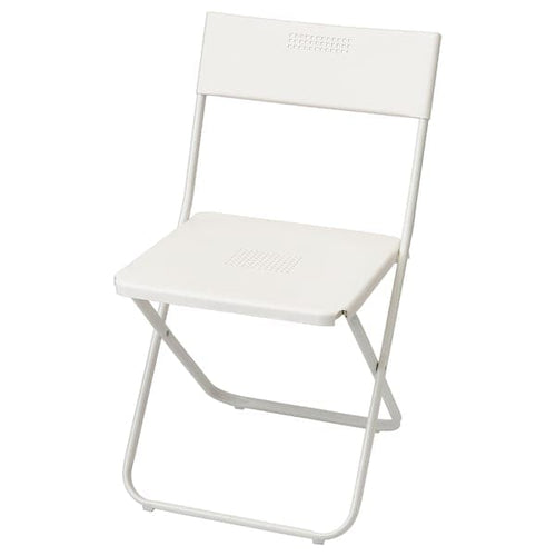 FEJAN - Chair, outdoor, foldable white