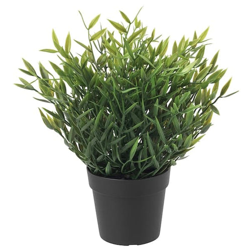 FEJKA - Artificial potted plant, in/outdoor House bamboo, 9 cm