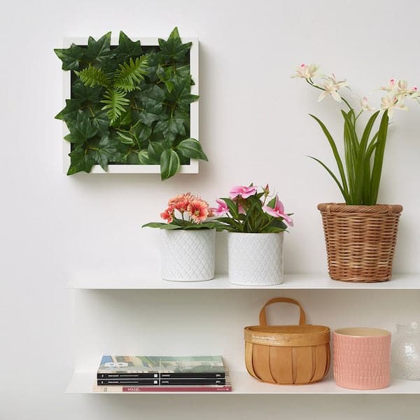 FEJKA - Artificial plant, wall mounted/in/outdoor green, 26x26 cm - best price from Maltashopper.com 90546572