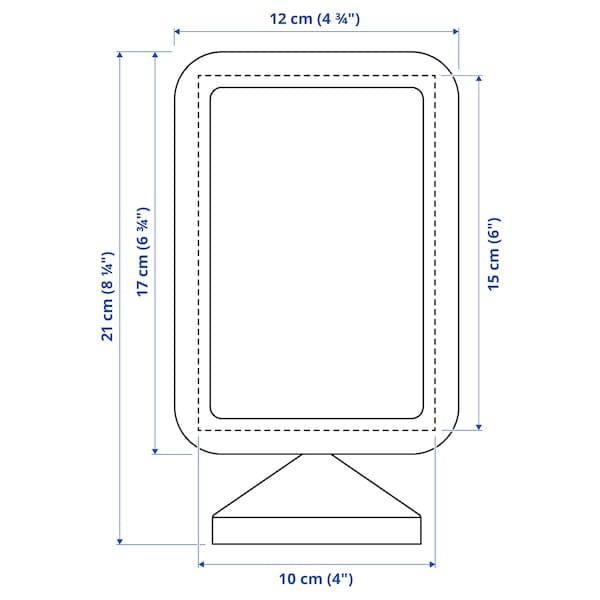 Ikea FIKONTRÄD - Frame, white, 10x15 cm