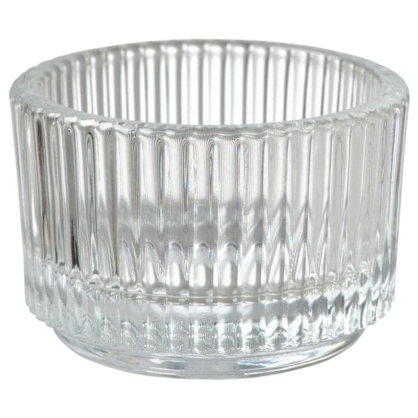 Ikea FINSMAK - Tealight holder, clear glass, 3.5 cm