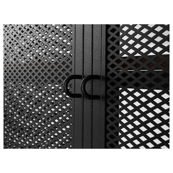 Ikea FJÄLLBO - TV storage combination, black, 250x36x95 cm
