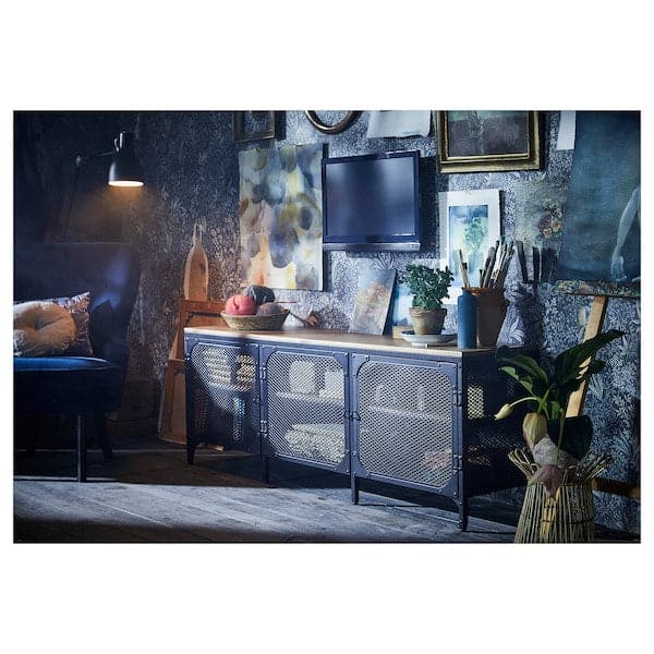 Ikea FJÄLLBO - TV bench, black, 150x36x54 cm