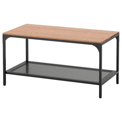 FJÄLLBO - Coffee table, black, 90x46 cm