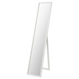FLAKNAN standing mirror, white, 30x150 cm