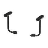 FLINTAN pair of armrests, black, 7x31x23 cm