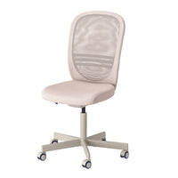 FLINTAN office chair, beige, 71x114x71 cm