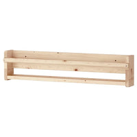 FLISAT wall storage, light white stained pine, 70x9x16 cm