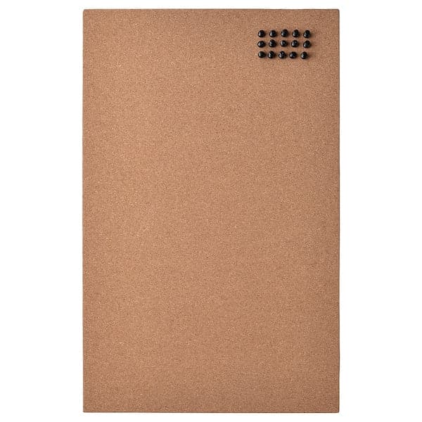 Ikea FLÖNSA - Memo board with pins, cork, 52x33 cm