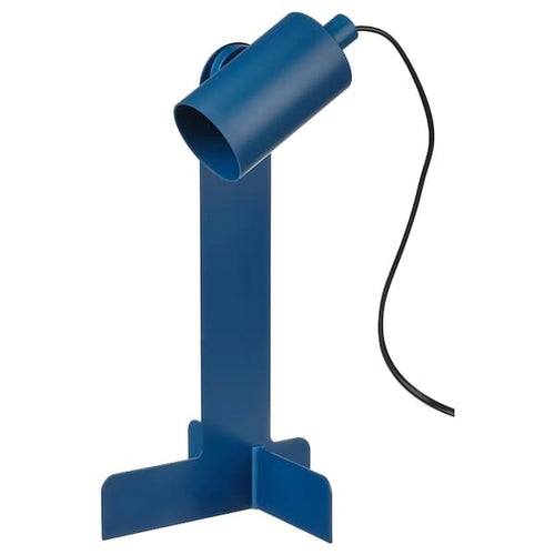 FLOTTILJ - Desk lamp, dark blue ,