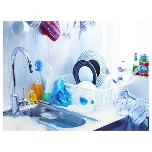 FLUNDRA - Dish drainer, white - best price from Maltashopper.com 40176950