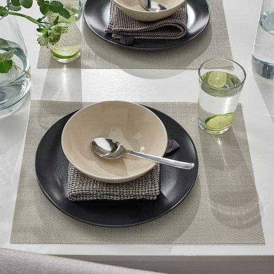 FLYGFISK - Place mat, light beige, 38x30 cm - best price from Maltashopper.com 80569248