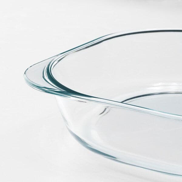 Ikea FÖLJSAM - Oven dish, clear glass, 24.5x24.5 cm