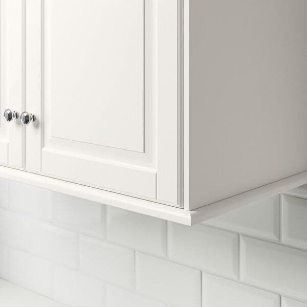 Ikea FÖRBÄTTRA - Rounded deco strip/moulding, off-white, 221 cm