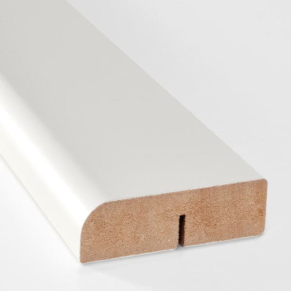 Ikea FÖRBÄTTRA - Rounded deco strip/moulding, white, 221 cm