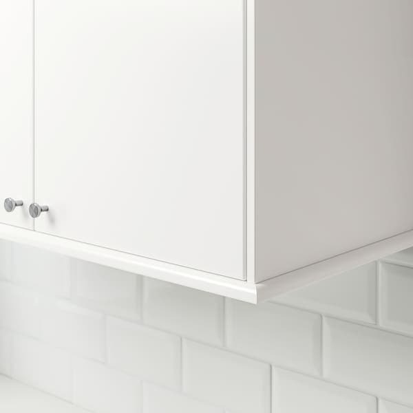 Ikea FÖRBÄTTRA - Rounded deco strip/moulding, white, 221 cm