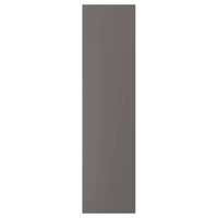 FORSAND door with hinges, dark grey, 50x195 cm