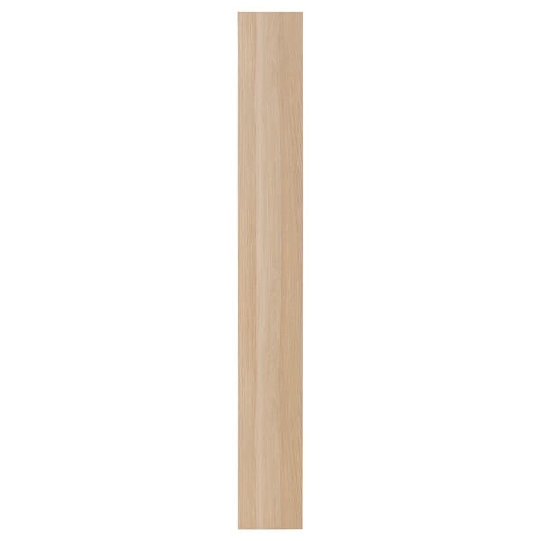 FORSAND door, white stained oak effect, 25x195 cm