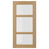 FORSBACKA glass door, oak, 40x80 cm