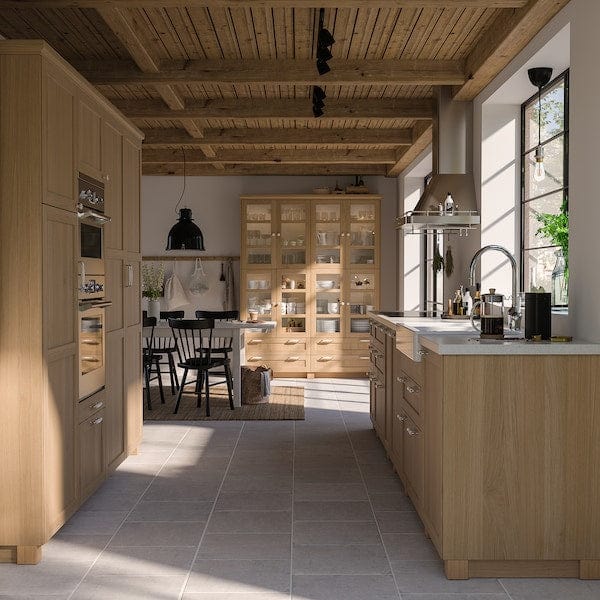 Ikea FORSBACKA - Glass door, oak, 30x100 cm