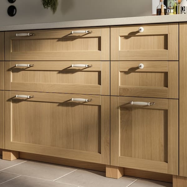 Ikea FORSBACKA - Front leg, oak, 8 cm