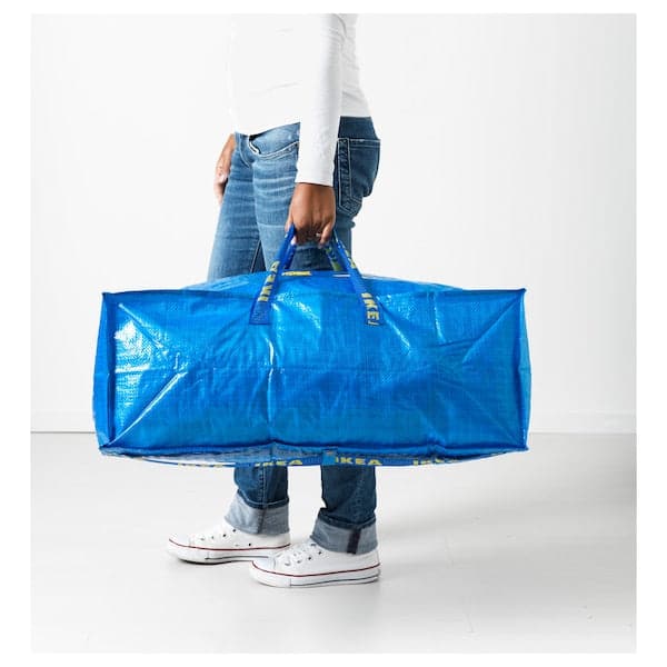 Ikea FRAKTA - Trunk for trolley, blue , 73x35x30 cm 76 l