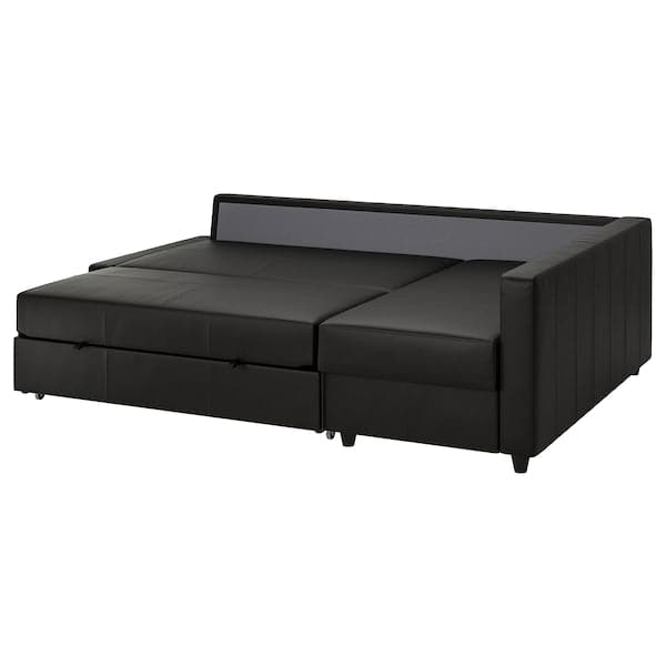 Ikea FRIHETEN Angular bed/container sofa - Black Bomstad ,