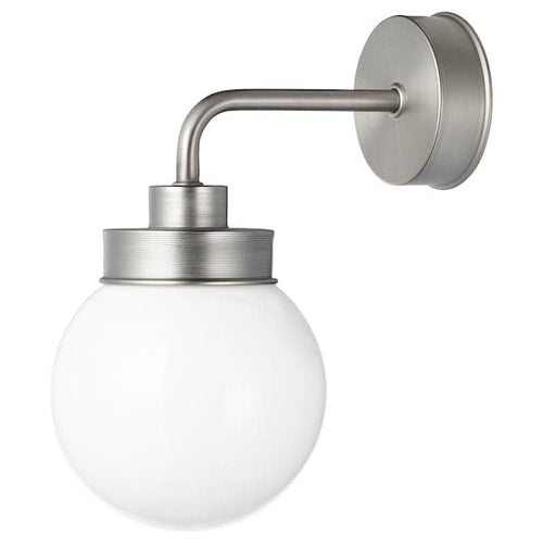 FRIHULT - Wall lamp, stainless steel colour