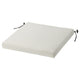 FRÖSÖN/DUVHOLMEN chair cushion, outdoor, beige, 44x44 cm