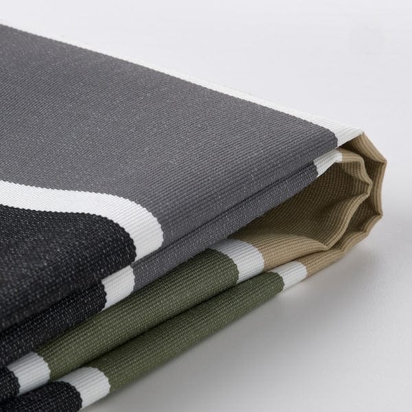 Ikea FRÖSÖN - Chair cushion cover, outdoor/patterned striped pattern,44x44 cm