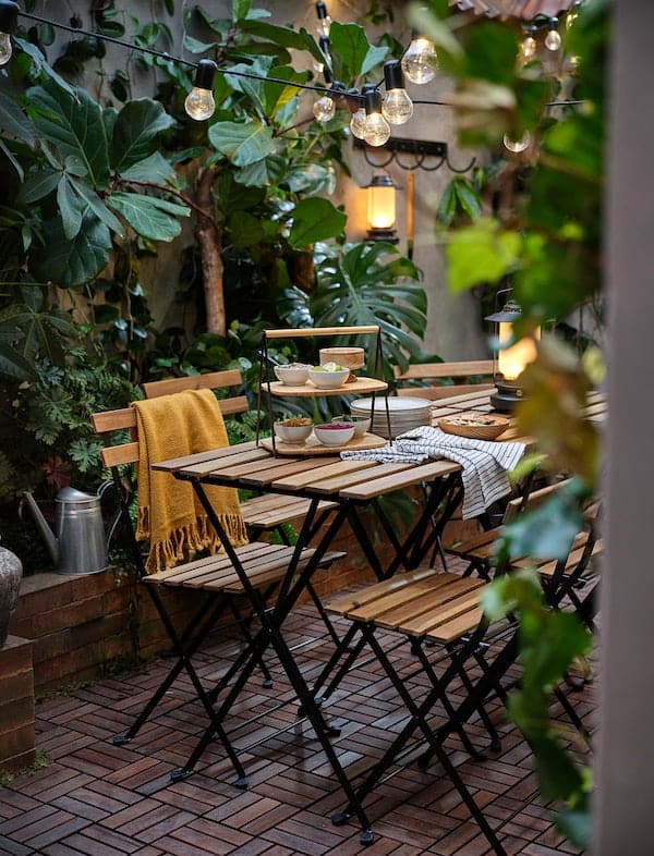 FULLSPÄCKAD - Serving tray, bamboo/black, 28x20 cm - best price from Maltashopper.com 20430141