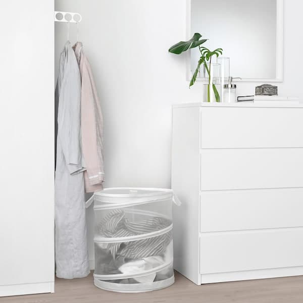 Ikea FYLLEN - Laundry basket, white, 79 l