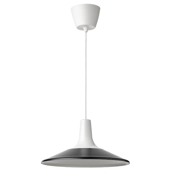 Ikea FYRTIOFYRA - Pendant lamp, white/black, 38 cm