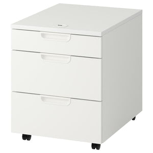 Ikea GALANT - Drawer unit on castors, white, 45x55 cm