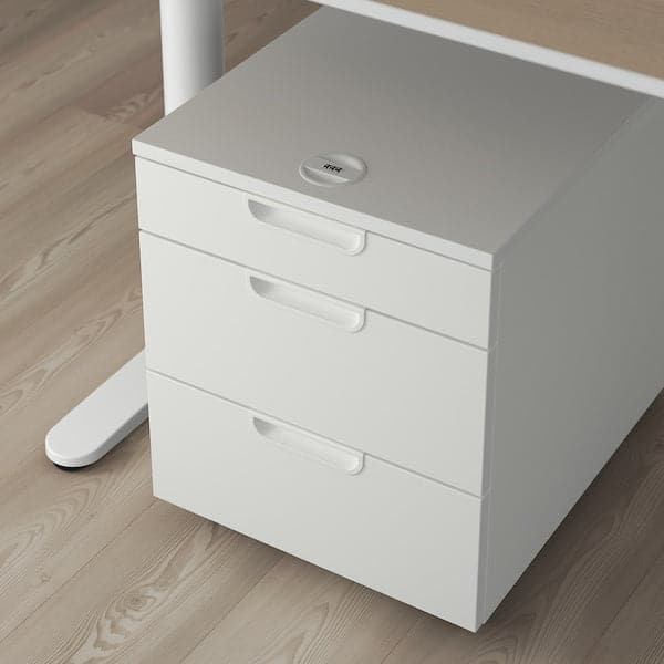 Ikea GALANT - Drawer unit on castors, white, 45x55 cm