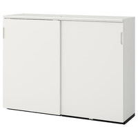 GALANT cabinet with sliding doors, white, 160x120 cm