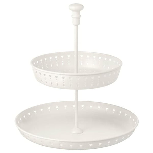 GARNERA - Serving stand, two tiers, white