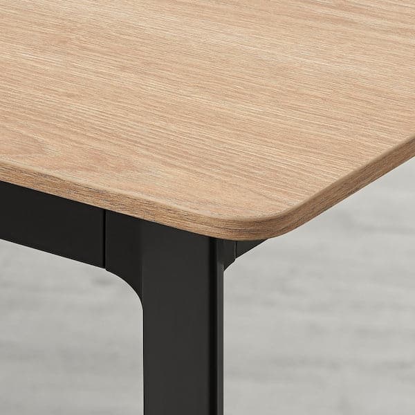Ikea GILLANDA Extending table, oak/black, 180/240x100 cm