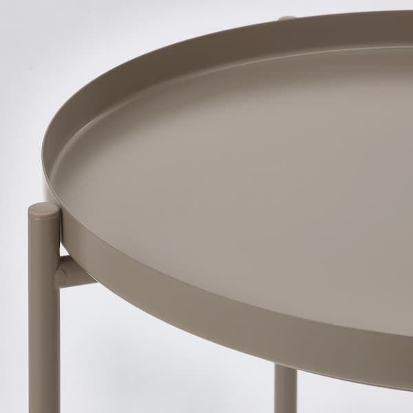 Ikea GLADOM - Tray table, dark grey-beige, 45x53 cm