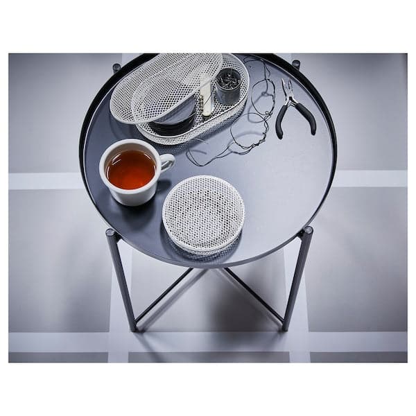 Ikea GLADOM - Tray table, black, 45x53 cm