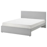 GLADSTAD upholstered bed frame, Kabusa light grey, 160x200 cm